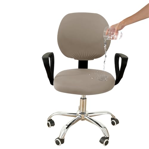 Lzyjck 2-Teiliger, Dehnbarer Bürostuhlbezug – Universeller Computerstuhlbezug Mit Rutschfestem Design, Waschbarer Möbelschutz Für Zuhause Und Büro,Khaki Lzyjck 2-Teiliger, Dehnbarer Bürostuhlbezug – Universeller Computerstuhlbezug Mit Rutschfestem Design, Waschbarer Möbelschutz Für Zuhause Und Büro,Khaki von Lzyjck