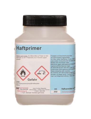 Haftprimer für Fliesendicht farblos aussen 250 ml Haftprimer für Fliesendicht farblos aussen 250 ml von M+T POLYESTER