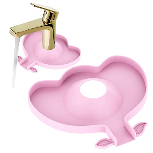 M/E Silikon-Wasserhahn-Matte,Spritzfänger für Wasserhähne aus Silikon | Kitchen Guard Silikon-Wasserhahn-Griff-Tropffangmatte für Küche, Badezimmer, Arbeitsplatte, Spritzschutz und Aufbewahrung von M/E