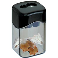 M + R Dosenspitzer doppelt schwarz/transparent von M + R