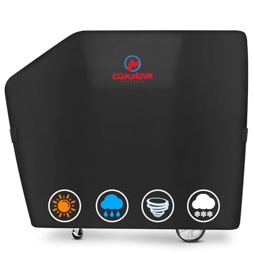 Comnova Grillabdeckung für Masterbuilt Gravity Series 1050 Digital Holzkohlegrill und Smoker, wasserdicht & strapazierfähig, 600D Holzkohlegrillabdeckung für MB20040220, Schwarz (154,9 x 53,3 x 121,9 von M COMNOVA OUTDOORS