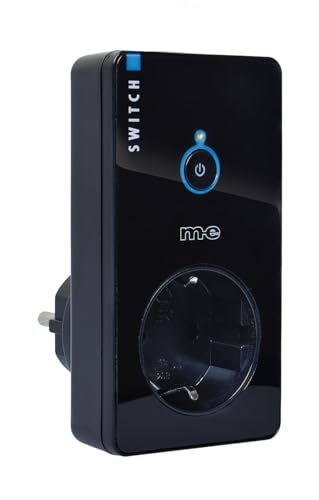 m-e Funk-Steckdose Schalter CR-S2000 für Schalter-System CUVEO, Farbe schwarz von m-e