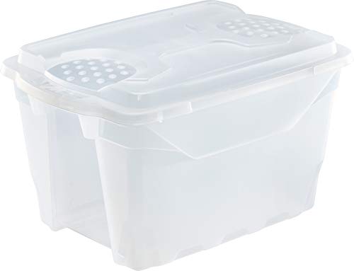 M-Home Clear M M Home Brico Box mit transparentem Deckel, Kunststoff, durchsichtig, Each von M home by Mazzei Mondex