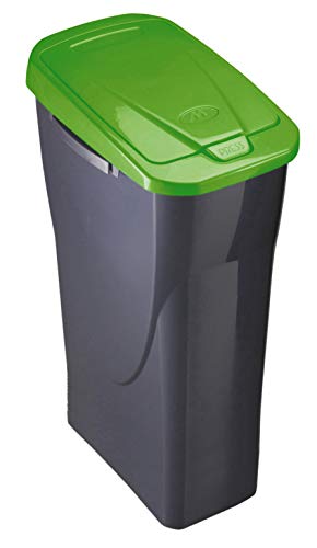 Mondex Müllsortierer 15 Liter anthrazit mit grünem Deckel von M-Home