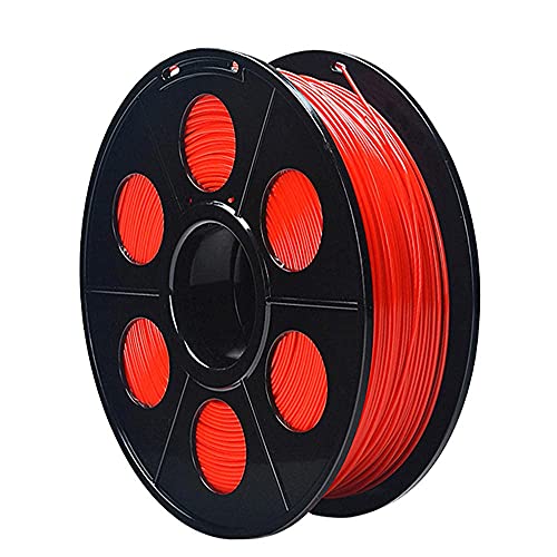 M I A 3D-Drucker-Filament, 1,75 mm, PCL-Druck-Filament, Niedertemperatur-Material, für 3D-Stift, 1 kg Spule, 340 Meter - rot _ 1,75 mm (Farbe: rot, Größe: 1,75 mm) von M I A