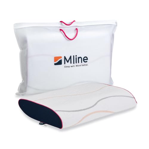 M LINE | Pillow You Fuchsia S | Kopfkissen für Rückenschläfer & Seitenschläfer mit Schulterbreite 40-45 cm - Memory Schaum - Optimale Belüftung - Niedriger Stützbedarf - 55 x 35 x 9 cm von M LINE