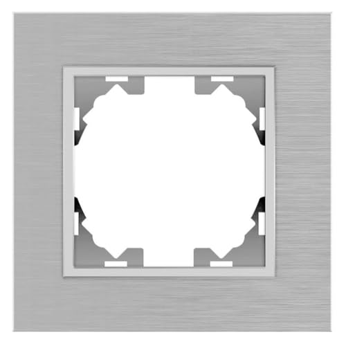 M Ledme 1-Module Aluminiumrahmen für Steckdosen und Schalter, Kunststoff, Grau M Ledme 1-Module Aluminiumrahmen für Steckdosen und Schalter, Kunststoff, Grau von M Ledme
