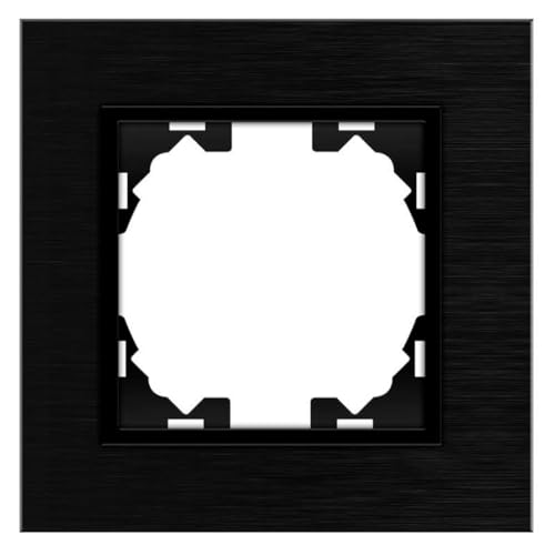 M Ledme 1-Module Aluminiumrahmen für Steckdosen und Schalter, Kunststoff, Schwarz M Ledme 1-Module Aluminiumrahmen für Steckdosen und Schalter, Kunststoff, Schwarz von M Ledme