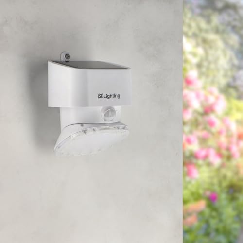 M Ledme LED-Solarleuchte, weiß, flach, 1 W, für den Außenbereich, mit Bewegungsmelder und Dämmerungssensor, IP44, Solarpanel, Betriebsdauer 6-8 Stunden, Solarleuchte für Garten, Terrasse, Eingang oder M Ledme LED-Solarleuchte, weiß, flach, 1 W, für den Außenbereich, mit Bewegungsmelder und Dämmerungssensor, IP44, Solarpanel, Betriebsdauer 6-8 Stunden, Solarleuchte für Garten, Terrasse, Eingang oder von M Ledme