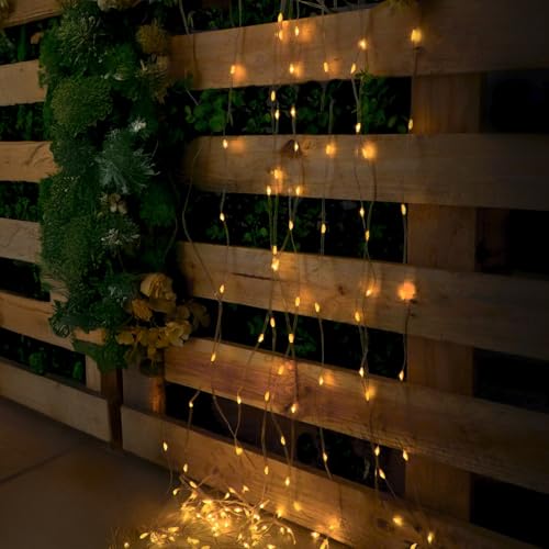 M mimotec - LED-Lichterkette für den Außenbereich mit USB, Länge 3 x 3 m, warmes Licht 2700 K, wasserdicht IP65, ideal für Terrasse und Garten LM2963 von M mimotec