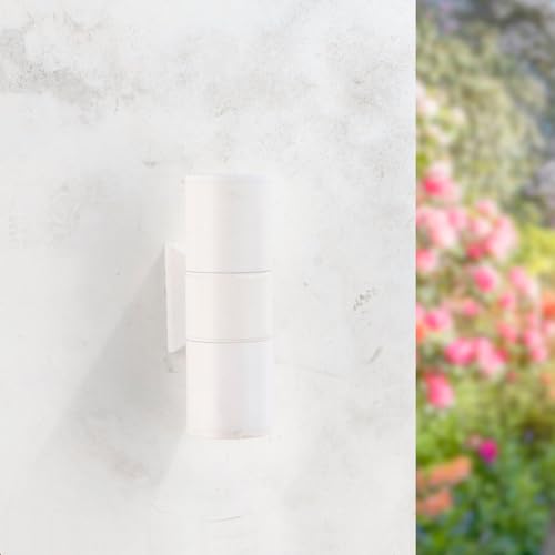 M Ledme - Weiße Röhrenwandleuchte, wasserdicht IP54, moderne Lampe für Eingang, Garten, Terrasse und Terrasse M Ledme - Weiße Röhrenwandleuchte, wasserdicht IP54, moderne Lampe für Eingang, Garten, Terrasse und Terrasse von M Ledme
