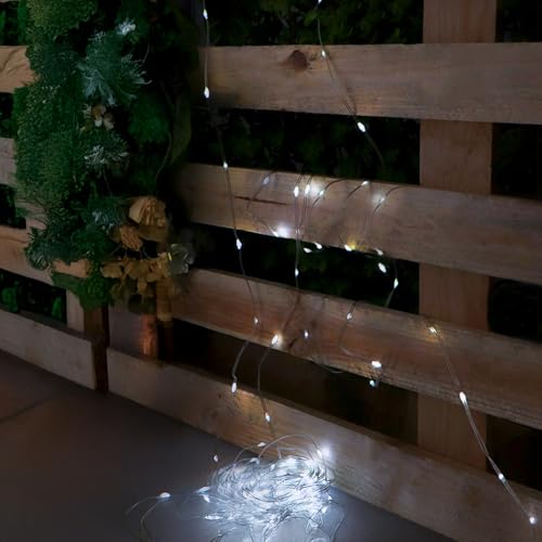 M mimotec - LED Lichterkette Außen USB 15M Kaltlicht 7000K Wasserdicht IP65 Ideal für Terrasse Garten LM2970 von M mimotec
