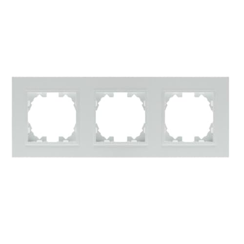 WESA - 3-Module weißer Dreifach-PC-Kunststoffrahmen für Schalter und Steckdosen. WESA - 3-Module weißer Dreifach-PC-Kunststoffrahmen für Schalter und Steckdosen. von M Ledme
