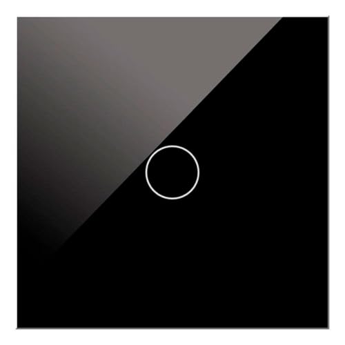 WESA - Glas-Touch-Schalter Schwarz Einzelne Unterputz-Glasdose mit Touchscreen, mit Befestigungsmaterial und LED-Anzeige WESA - Glas-Touch-Schalter Schwarz Einzelne Unterputz-Glasdose mit Touchscreen, mit Befestigungsmaterial und LED-Anzeige von M Ledme