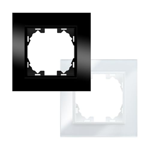 WESA - Schwarzer 1-Moduleinzelglasrahmen für Schalter und Steckdosen. WESA - Schwarzer 1-Moduleinzelglasrahmen für Schalter und Steckdosen. von M Ledme