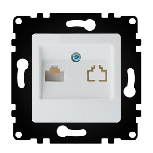 WESA Standard Internet-Steckdose, einfache Installation mit verschiedenen Designs, ohne Rahmen, PJ-41-W von M Ledme