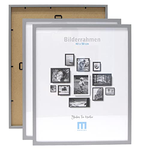 M MERCEO 2 STK. Bilderrahmen 40x50cm in grau aus MDF, minimalistisch & modern für Fotos & Bilder. Inkl. Acrylglasschutz. Eignet Sich als Tisch-Aufsteller und für die Wand, Hochformat oder Querformat. M MERCEO 2 STK. Bilderrahmen 40x50cm in grau aus MDF, minimalistisch & modern für Fotos & Bilder. Inkl. Acrylglasschutz. Eignet Sich als Tisch-Aufsteller und für die Wand, Hochformat oder Querformat. von M MERCEO