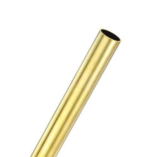 M METERXITY 1-Pack 300mm Messing Rundrohr, 16mm Außendurchmesser 1mm Wandstärke H62 Messing nahtloses Rohr für Bau/Maschinenbau/DIY-Basteln, Metallgerades Rohr [0.63x0.04x11.81IN] von M METERXITY