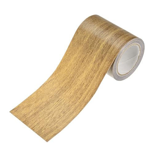 M METERXITY 1 Rolle Holzoptik Reparaturband 57cm x 4.6m Texturiert Realistisches Selbstklebendes Holzbodenband Kontaktfolie Für Möbel/Böden/Zuhause [Braun Eiche] von M METERXITY