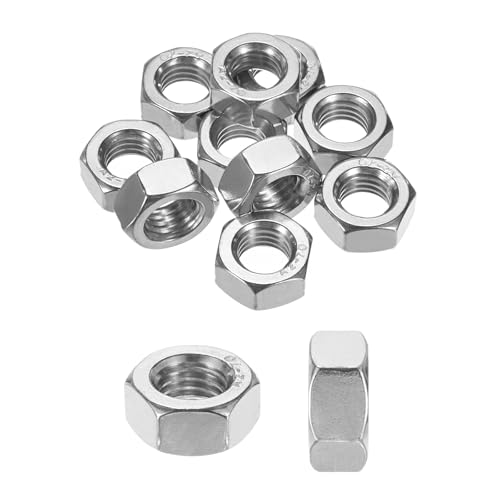 M METERXITY 10er-Pack Metrische Sechskantmuttern M14 x 2mm Gewinde Edelstahl Sechskantmutter Metrische Muttern für Maschinen/Automobil/Reparatur/Industrie M METERXITY 10er-Pack Metrische Sechskantmuttern M14 x 2mm Gewinde Edelstahl Sechskantmutter Metrische Muttern für Maschinen/Automobil/Reparatur/Industrie von M METERXITY
