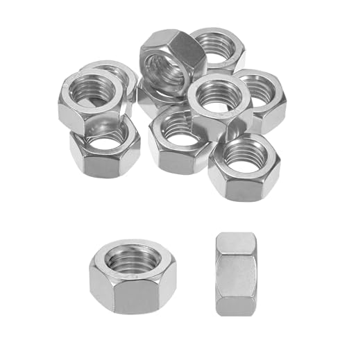 M METERXITY 10er-Pack Metrische Sechskantmuttern M18 x 2,5mm Gewinde Edelstahl Sechskantmutter Metrische Muttern für Maschinen/Automobil/Reparatur/Industrie M METERXITY 10er-Pack Metrische Sechskantmuttern M18 x 2,5mm Gewinde Edelstahl Sechskantmutter Metrische Muttern für Maschinen/Automobil/Reparatur/Industrie von M METERXITY