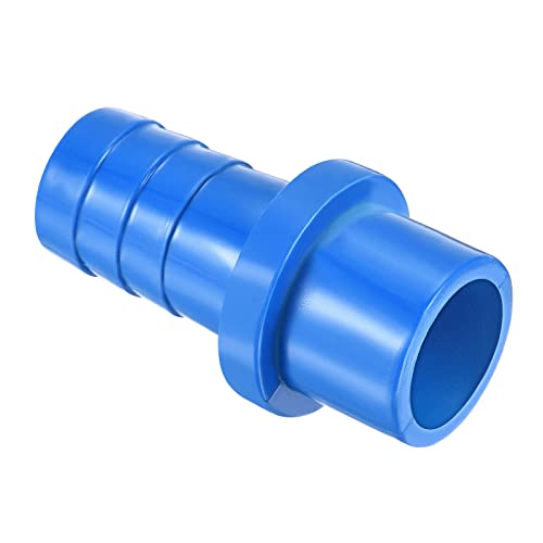 M METERXITY 1Stk PVC Rohr Verschraubung Wasser Rohr Verbinder 16mm Gerade Rohrkupplung für Außen/Garten/Pool (AD 0.79" Blau) von M METERXITY