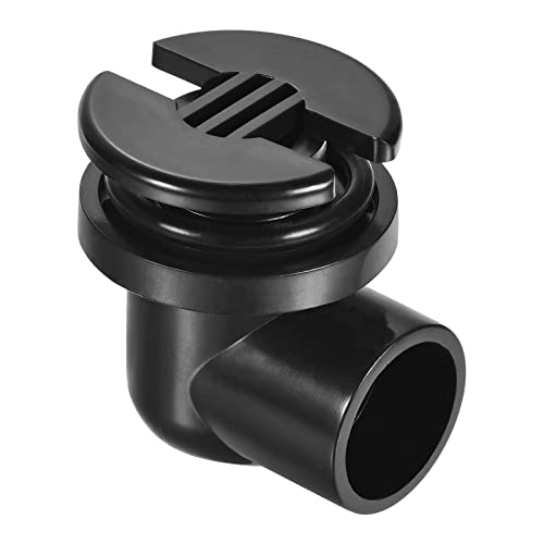 M METERXITY 1Stk PVC Wasser Tank Rohr Verschraubung Wasser Rohr Verbinder mit Dichtung Winkel Rohrverbinder Anwenden Hause (0.98" Schwarz) von M METERXITY