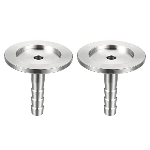 M METERXITY 2 Pack Klemme Rohr Adapter - 5/16" AD Edelstahl Rohr Widerhaken Leitung Fitting Anwendung für Rohr Anschluss(1.575" Flansch) von M METERXITY