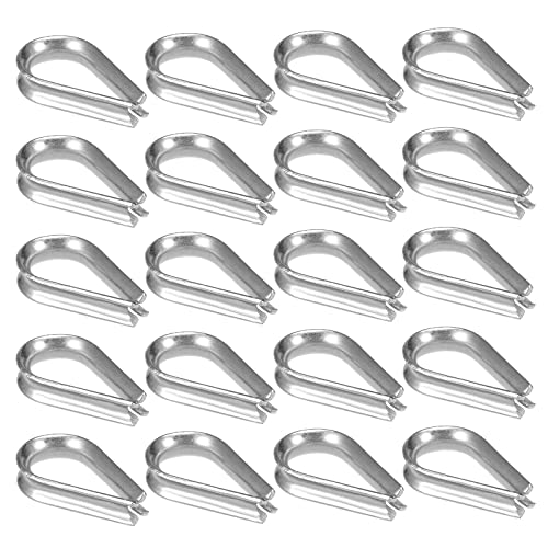 M METERXITY 20Stk Edelstahl Kausche für 2mm Drahtseil Anwendbar Freien (M2) von M METERXITY