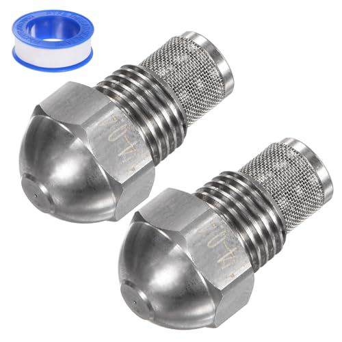 M METERXITY 2er-Pack Nebeldüse 1/4BSPT 0,4 mm Durchmesser Edelstahlfilter Sprühdüse mit Dichtungsband für Kühlung/Reinigung/Beschichtung/Gartenbewässerung im Freien Feine Nebeldüse M METERXITY 2er-Pack Nebeldüse 1/4BSPT 0,4 mm Durchmesser Edelstahlfilter Sprühdüse mit Dichtungsband für Kühlung/Reinigung/Beschichtung/Gartenbewässerung im Freien Feine Nebeldüse von M METERXITY