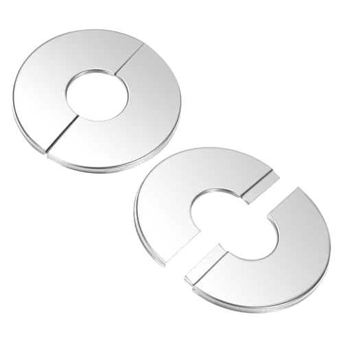 M METERXITY 2er-Pack Wand-Split-Flansch, für 0,9 Zoll/22mm Außendurchmesser Rohr 304 Edelstahl Runde Selbstklebende Abdeckplatten für Wasserrohr/Armatur M METERXITY 2er-Pack Wand-Split-Flansch, für 0,9 Zoll/22mm Außendurchmesser Rohr 304 Edelstahl Runde Selbstklebende Abdeckplatten für Wasserrohr/Armatur von M METERXITY