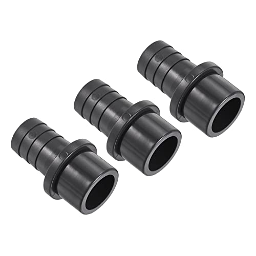 M METERXITY 3Stk PVC Rohr Verschraubung Wasser Rohr Verbinder 25mm Gerade Rohrkupplung für Außen/Garten/Pool (AD 32mm Schwarz) von M METERXITY