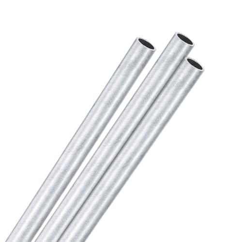 M METERXITY 3er-Pack 300mm 6063 Aluminium Rundrohr, 4mm ID 5mm OD Nahtloses Aluminiumrohr für Bau/Maschinenbau/DIY-Basteln, Metallgerades Rohr [0,16"x0,2"x12"] von M METERXITY