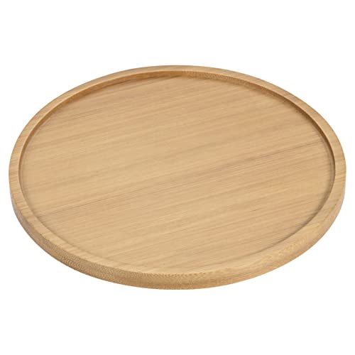 M METERXITY 4 Pack Pflanzgefäße Untertassen - Bambus Rund Blumentopf Auffangwannen Anwendung Draußen/Garten (15.5cm AD) von M METERXITY