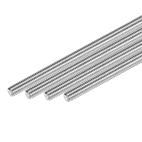 M METERXITY 4er-Pack Vollgewindestange M6x130mm 304 Edelstahl Rechtsgewinde Gewindestangen Für Möbelankerbolzen/Klemmen/U-Bolzen Metrische Gewindeschraube von M METERXITY