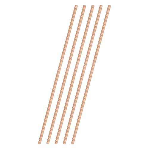 M METERXITY 5-Pack Kupfer Rundstange 2mm Durchmesser 3.94 Zoll Länge T2 Lager Massivstange Drehstab Für Metallhandwerk DIY/Gartenbau/Industrie/Dekoration Reine Kupferröhre M METERXITY 5-Pack Kupfer Rundstange 2mm Durchmesser 3.94 Zoll Länge T2 Lager Massivstange Drehstab Für Metallhandwerk DIY/Gartenbau/Industrie/Dekoration Reine Kupferröhre von M METERXITY