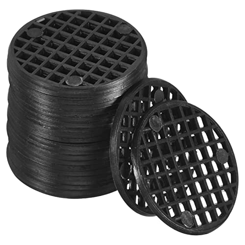 M METERXITY 50 Stück Blumentopf Mesh Matte Starr Bonsai Drainagegitter für Draußen/Garten 2.5cm/1" Schwarz von M METERXITY