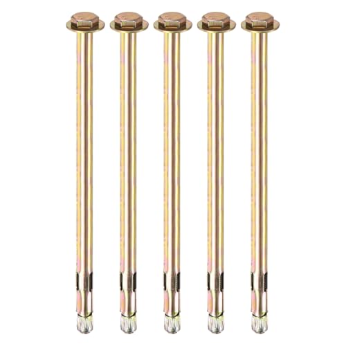 M METERXITY 5er Pack Sechskant Spreizdübel M8x200mm Farbverzinkter Eisen-Kohlenstoffstahl Externer Sechskant Spreizdübel Rostschutz Metallschraube Für Beton/Trockenmauerwerk/Blockwände M METERXITY 5er Pack Sechskant Spreizdübel M8x200mm Farbverzinkter Eisen-Kohlenstoffstahl Externer Sechskant Spreizdübel Rostschutz Metallschraube Für Beton/Trockenmauerwerk/Blockwände von M METERXITY