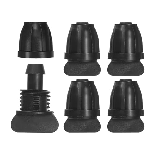 M METERXITY 5er-Pack Tropfbewässerung Schlauchanschluss Verriegelungsfittings, 3/8 Zoll Endkappen Kunststoffkupplung für GewächshausGartenbewässerungssystem, Tropfbewässerungsteile von M METERXITY