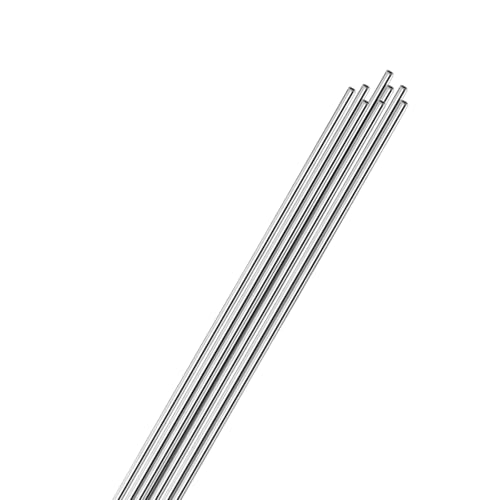 M METERXITY 8 Stück 250mm 304 Edelstahlrohr, 2mm OD 0,3mm Wandstärke Nahtloses Edelstahlrohr für Bau/Maschinenbau/DIY-Basteln, Metallgerades Rohr [2x0.01x10IN] von M METERXITY