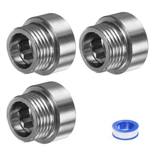 M METERXITY Duschkopf-Verlängerungsarm, Edelstahl G1/2 Männlich zu Verlängerungsrohr Adapter mit PTFE Gewindedichtband für Dusche/Wasserhahn, Rohrkupplung 0,79"/20mm 3er-Pack M METERXITY Duschkopf-Verlängerungsarm, Edelstahl G1/2 Männlich zu Verlängerungsrohr Adapter mit PTFE Gewindedichtband für Dusche/Wasserhahn, Rohrkupplung 0,79"/20mm 3er-Pack von M METERXITY