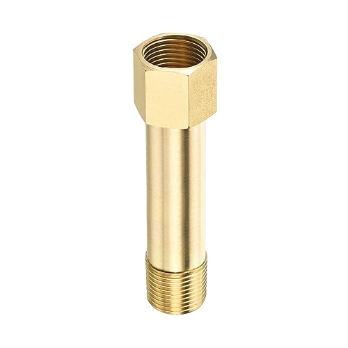 M METERXITY Erweiterung Anschluss Rohrleitung Fitting - Messing Sechskant Kupplung Konverter Adapter Anwendung Industriell Benutzen (G3/8 Buchse an G3/8 Außengewinde 75mm Golden) von M METERXITY