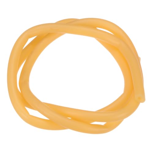 M METERXITY Natürlicher Latexgummischlauch, 5/32" [4mm] ID x 5/16" [8mm] OD 13ft Länge Latexschlauch für Zuhause/Labor/Sport, Hochelastische Bandrohre [Gelb] von M METERXITY