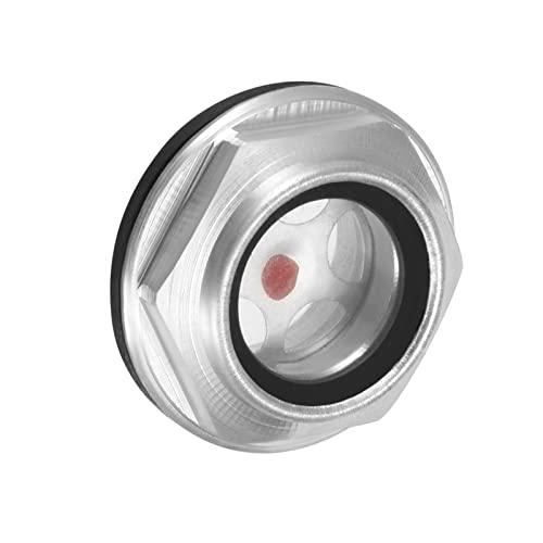 M METERXITY Ölstand Schauglas mit O-Ring - Luft Kompressor Anschlüsse Überprüfen Ölstand Pumpe Anwendung Behälter (M30 Klar Rot) von M METERXITY