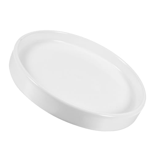 M METERXITY Pflanzuntersetzer - Keramik runde Pflanztopf-Untersetzer Sukkulenten Blumentopf-Abflusstablett für den Innen- und Außenbereich (6,5 Zoll, Weiß) von M METERXITY