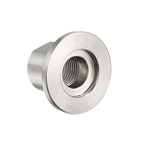 M METERXITY Rohrleitung Fitting - Edelstahl 1/4 PT Buchse Schraubgewinde Ferrule Rohrleitung Fitting Korrosionsschutz Anwendung Schraubgewinde Rohrleitung Anschluss (30mm Silber) von M METERXITY