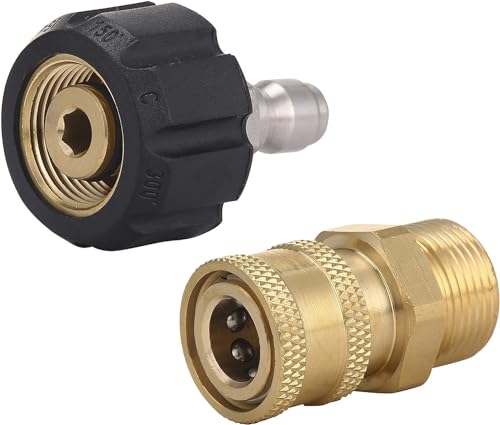M MINGLE Hochdruckreiniger-Adapter-Set M22 to 1/4'' Quick Connect Kit, MEHRWEG M MINGLE Hochdruckreiniger-Adapter-Set M22 to 1/4'' Quick Connect Kit, MEHRWEG von M MINGLE