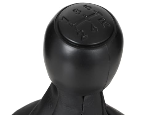 M MODECAR - Kompatibel mit Fiat Panda II 03-12 Schaltknauf SCHWARZ + Schaltsack 5 GÄNGE für 55347088, von M MODECAR