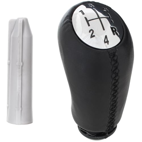 M MODECAR - Kompatibel mit Renault Captur I Schalthebelknauf 5 GÄNGE SCHWARZES LEDER + CHROM + Adapter/Übergangsstück für Schalthebelknauf 2 Stk. SET für 8200079112, M MODECAR - Kompatibel mit Renault Captur I Schalthebelknauf 5 GÄNGE SCHWARZES LEDER + CHROM + Adapter/Übergangsstück für Schalthebelknauf 2 Stk. SET für 8200079112, von M MODECAR