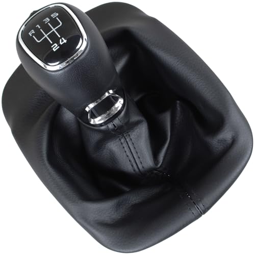 M MODECAR - Kompatibel mit Skoda Octavia I 1996- Schalthebel SCHWARZES LEDER + Manschette mit Rahmen 5 GÄNGE für 1U0711141A, M MODECAR - Kompatibel mit Skoda Octavia I 1996- Schalthebel SCHWARZES LEDER + Manschette mit Rahmen 5 GÄNGE für 1U0711141A, von M MODECAR